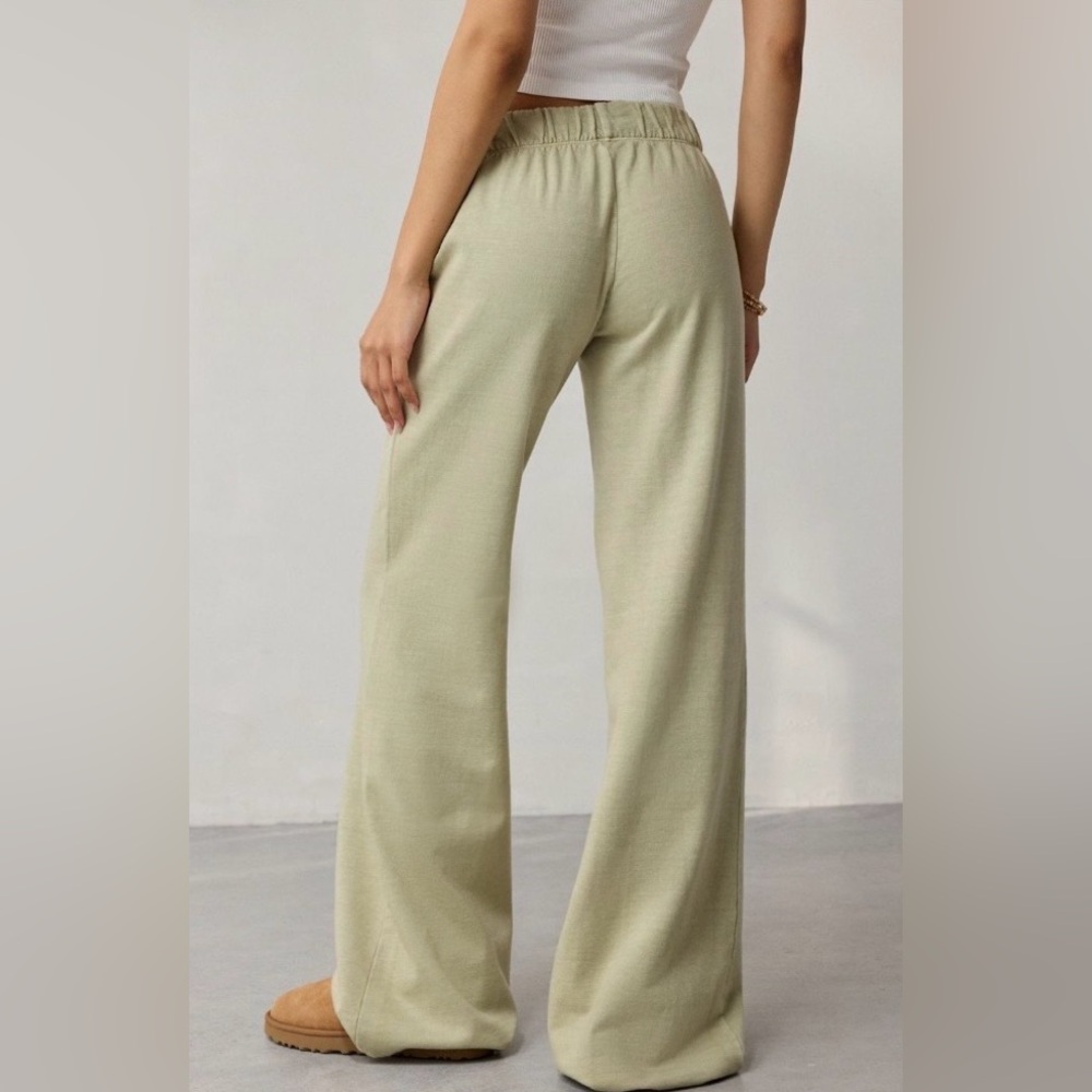 NWTS• Urban Outfitters Out From Under Lived In Flare Sweatpants /Light Green /XS - Picture 3 of 4